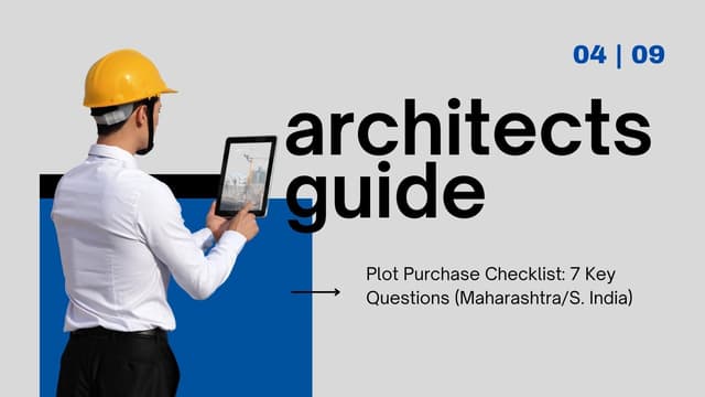 Essential Plot Purchase Checklist: 7 Questions You MUST Ask Before Buying Land in India