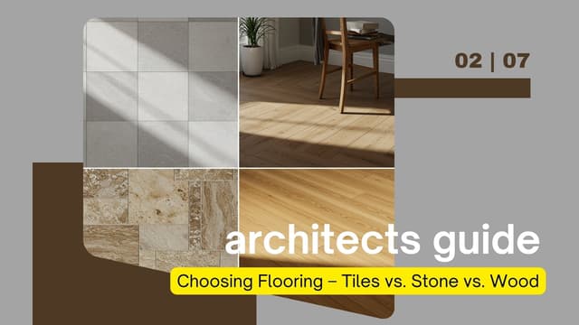 Guide to Choosing Flooring – Tiles vs. Stone vs. Wood