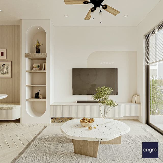A Comprehensive Guide to Living Room Interior Design - 16' x 13' | Ongrid.Design