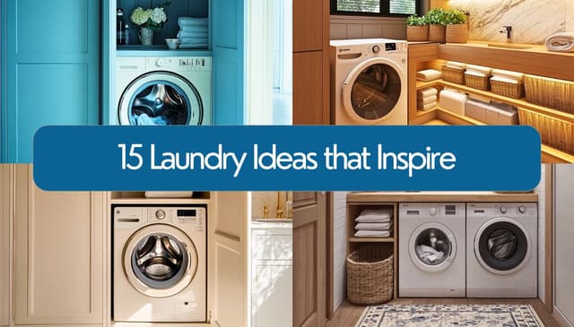 12 Ingenious Ideas for a Beautiful and Functional Washing Machine Area