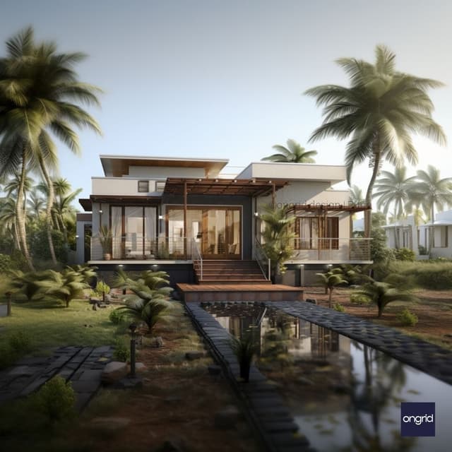 Modern and Tropical: An Exploration of Single-Floor Elevation Designs in India