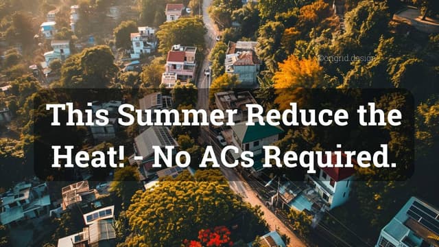 Cool Roofs & Pavements: Architect's Handbook for Heat Island Reduction in Indian Cities