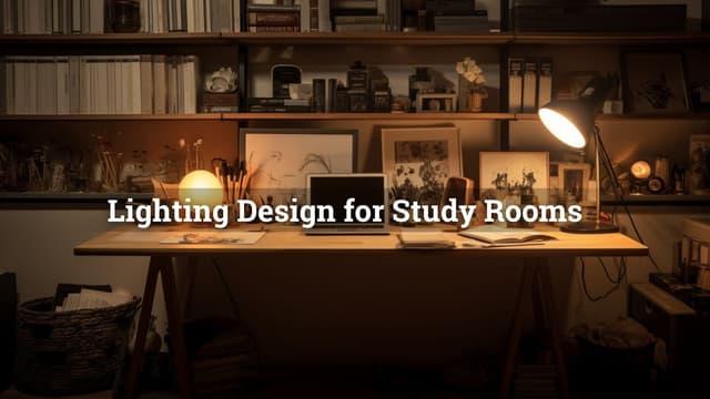 Lighting Design for Study Rooms and Improve Focus