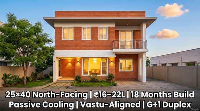 25x40 House Plan 2 Floor North Facing - Ongrid