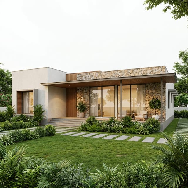 40x60 House Plan | 1 Floor North Facing Design