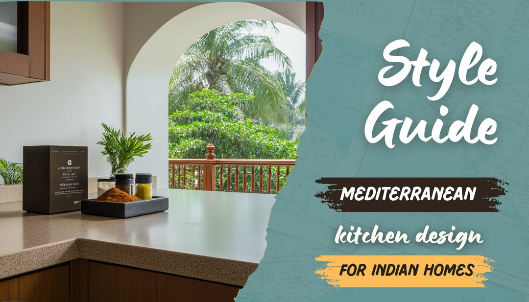 Mediterranean Aesthetic Kitchens with Indian Culinary Needs