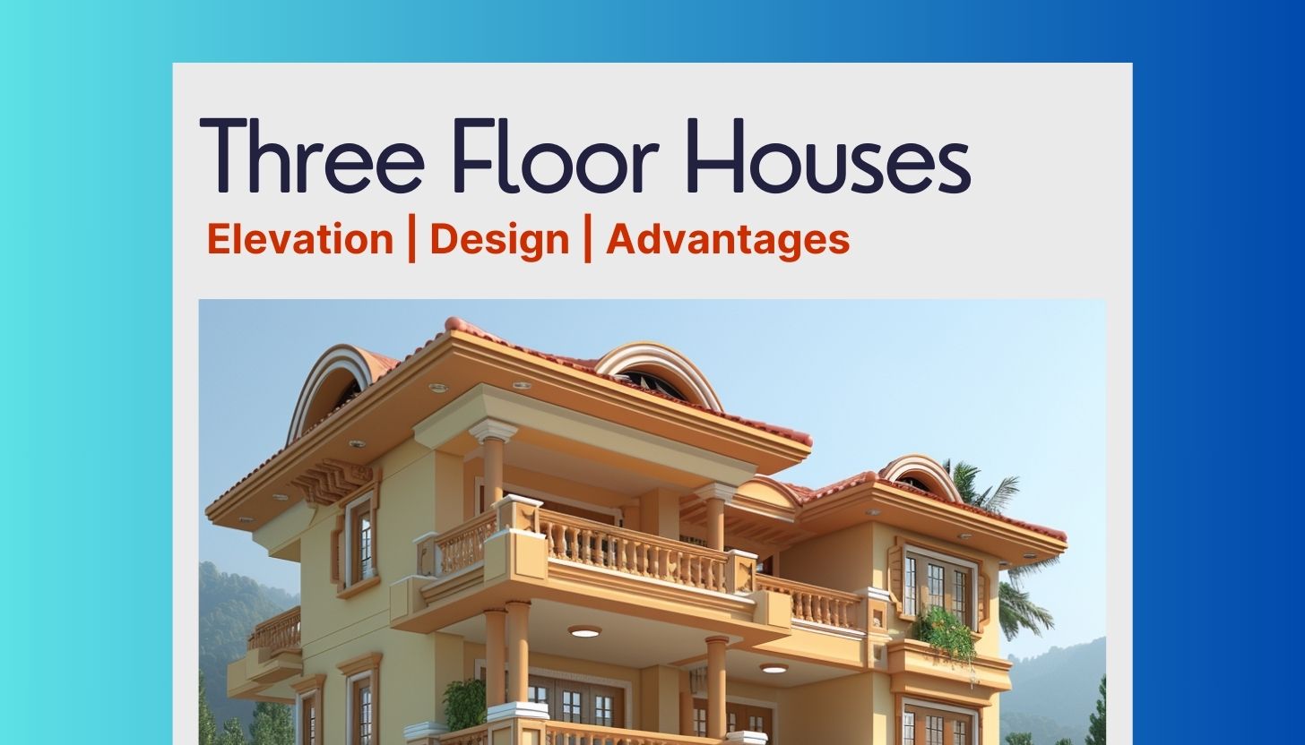 3 Floor House Design in India with Elevation Ideas – Ongrid Design