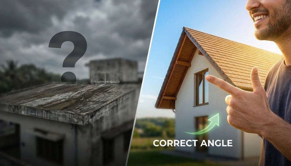 Best Sloping Roof Angle for RCC Roofs: Guide & Chart