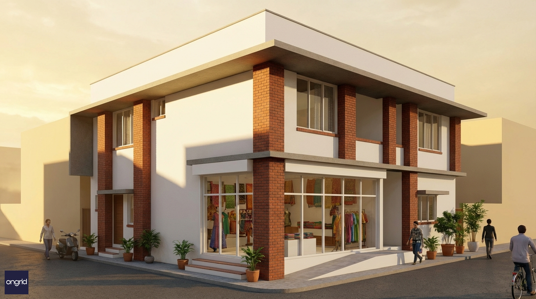 25x40 House Plan 2 Floor West Facing - Ongrid
