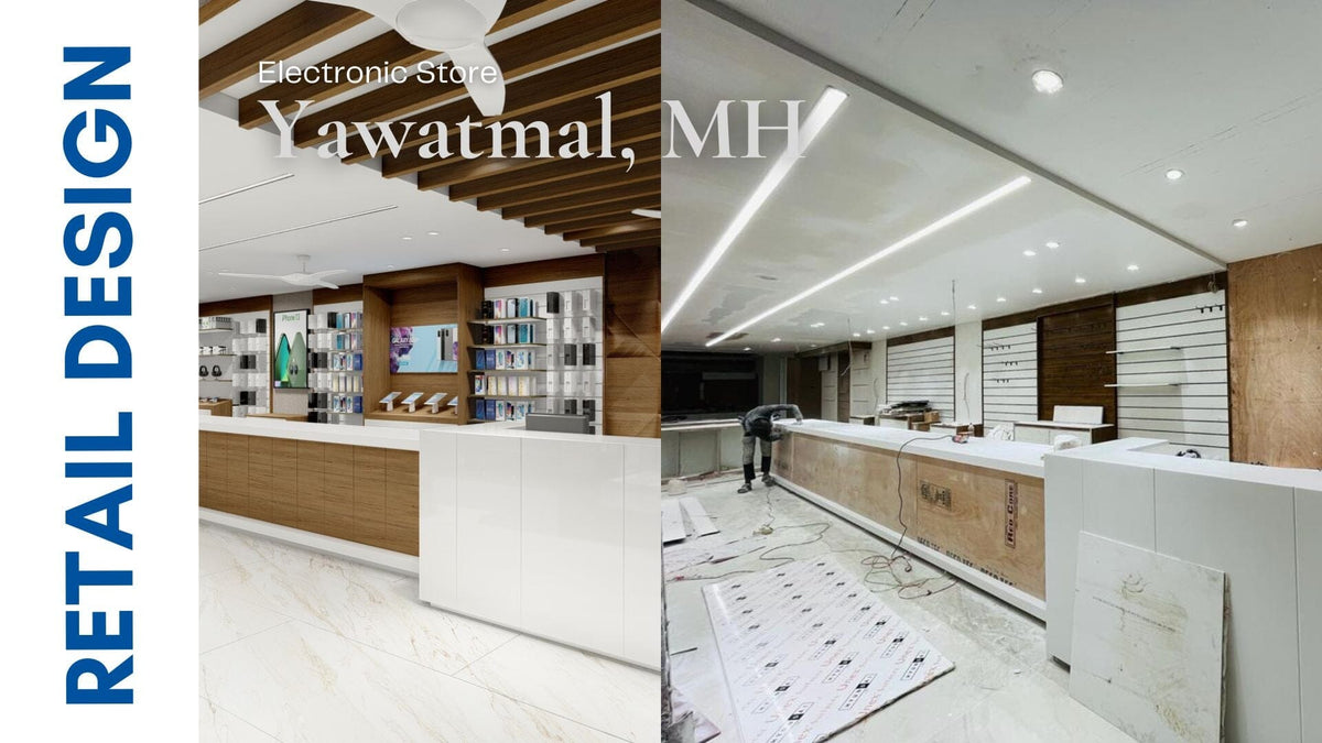 1500 sqft - Upscale Electronic Store Design – Ongrid Design
