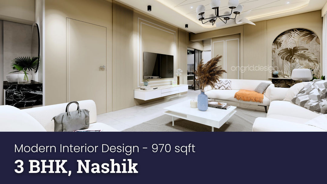 Case Study of Mr. Pravin's Nashik 3BHK Apartment Interior Design
