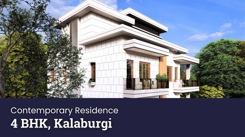 Designing a Four-Suite Contemporary Residence for Kalaburagi's Arid Climate