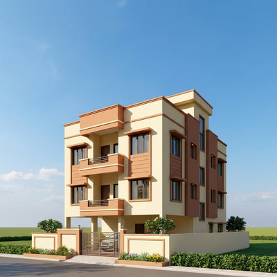 30x40 House Plan | 4 Floor South Facing Design