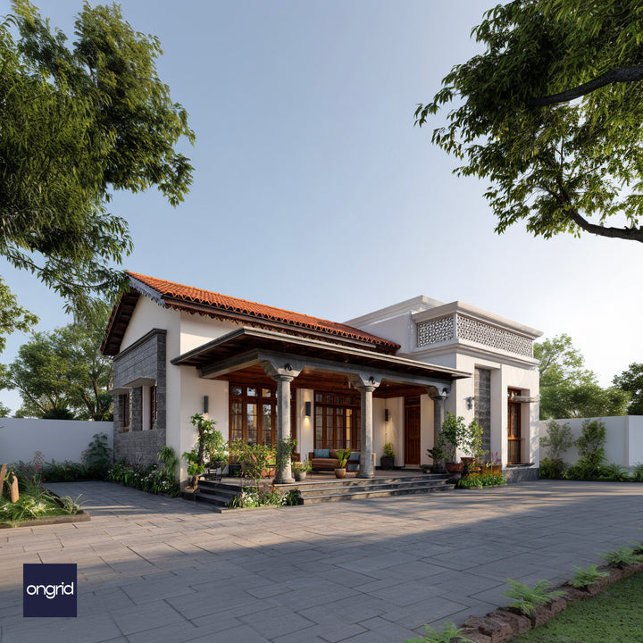 The Sahyadri Verandah - A Modern Home Design with a Traditional Soul
