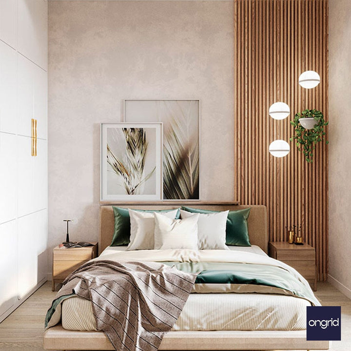 Simple Bedroom Design for Minimalists| 15' x 12' ongrid.design 