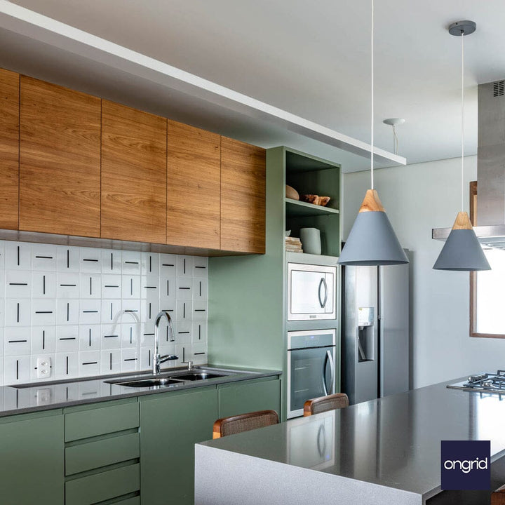 Industrial Chic Kitchen Design: Bold and Modern | 19' x 12' ongrid.design 