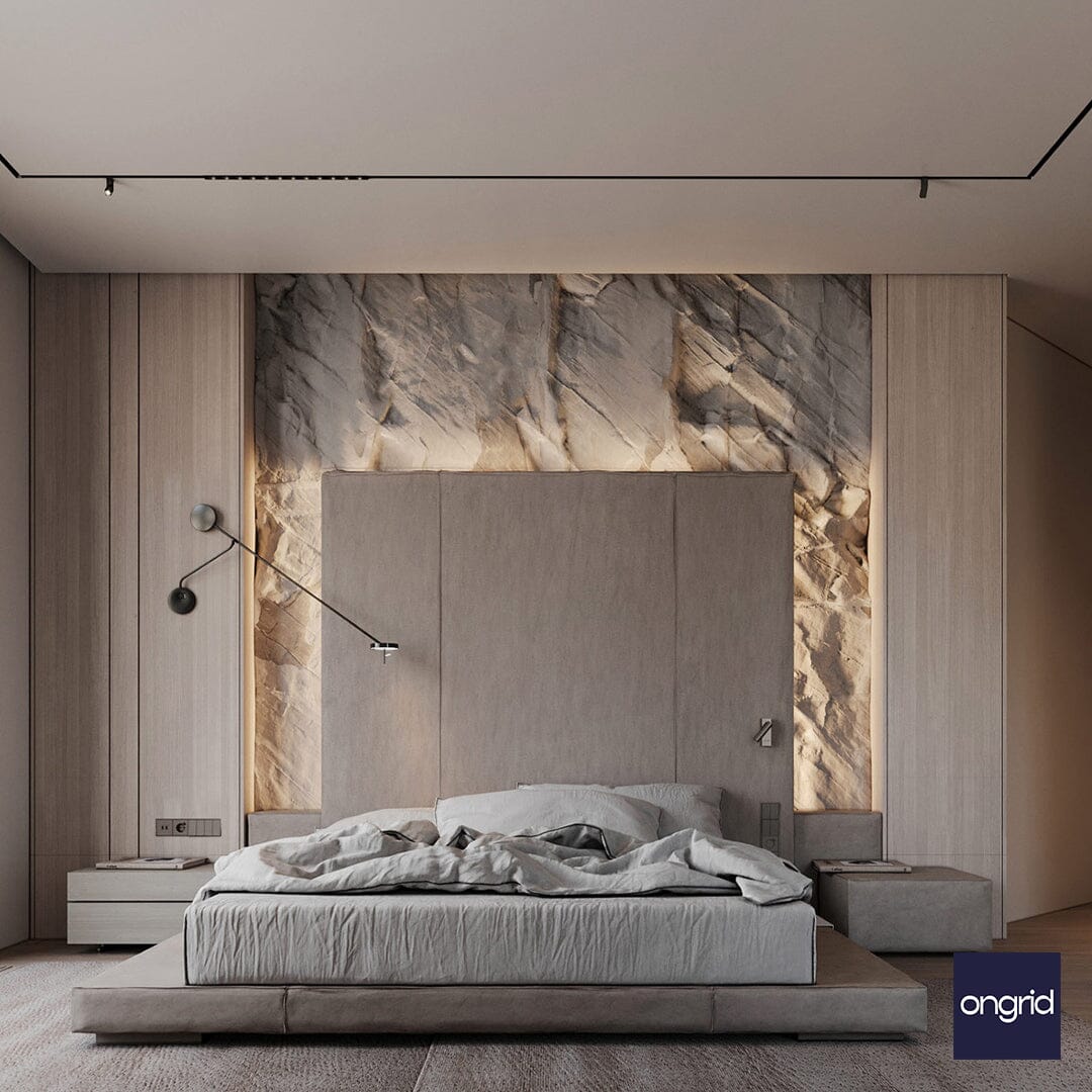Japanese-Inspired Zen Bedroom Design | 17' x 13' ongrid.design 