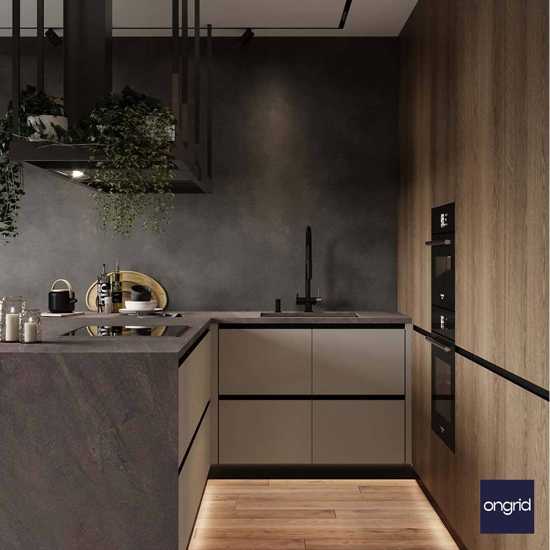 15' x 10' Modern Kitchen - Sleek and Functional – Ongrid Design
