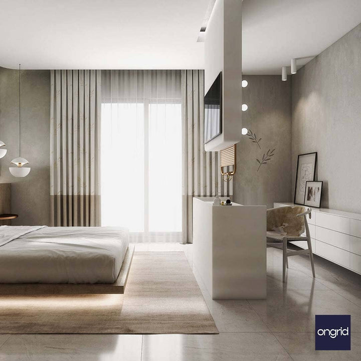 Bohemian Bedroom Oasis Design | 15' x 16' ongrid.design 