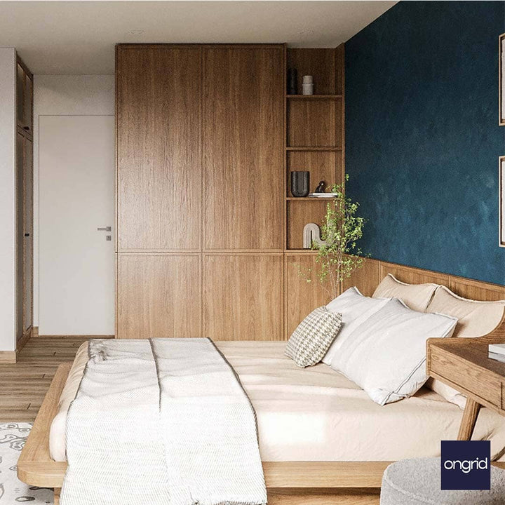 Colorful Bedroom Escape Ocean Design | 17' x 13' ongrid.design 