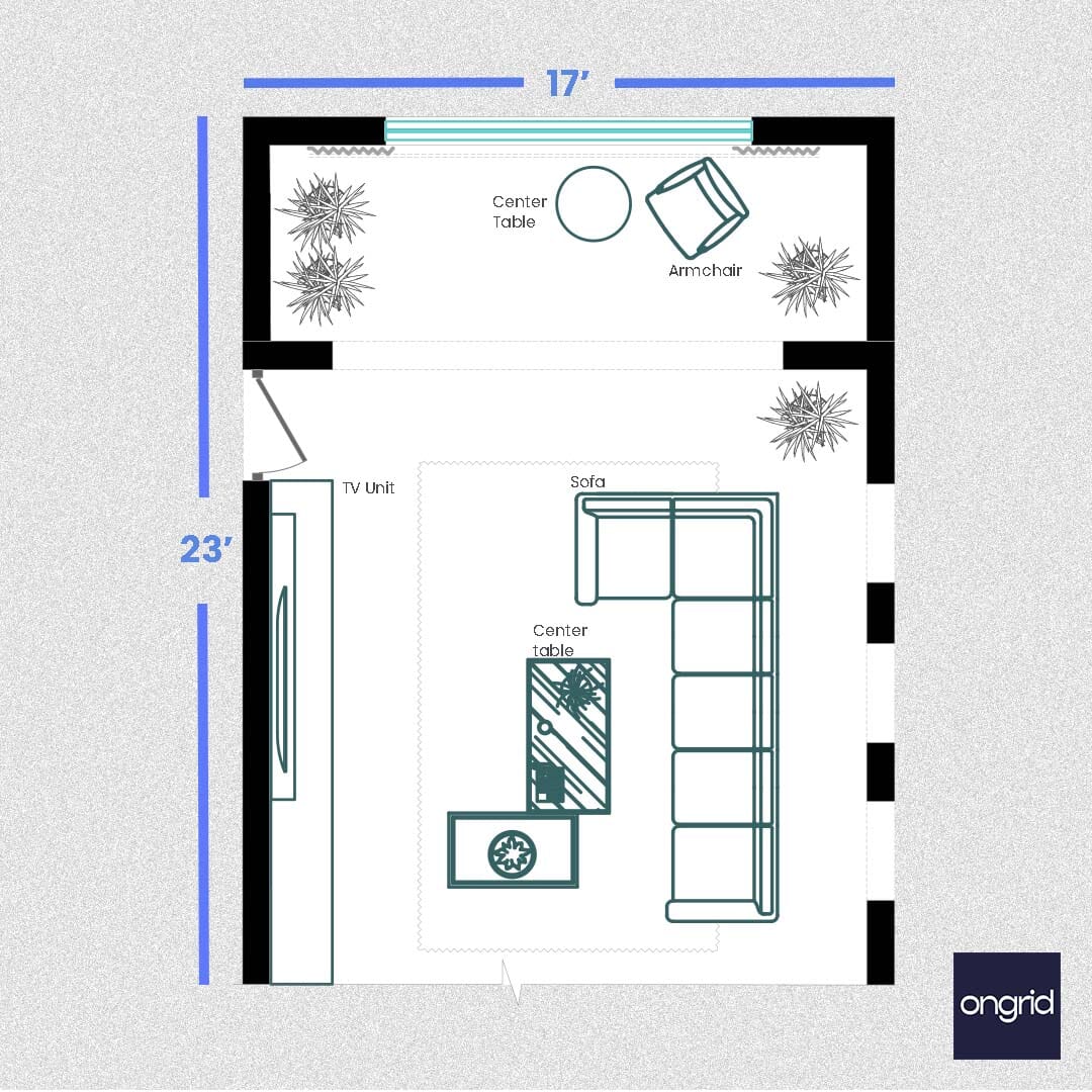 Transformative Wall Design Ideas for Your Living Room - 23' x 17' | Ongrid.Design ongrid.design 