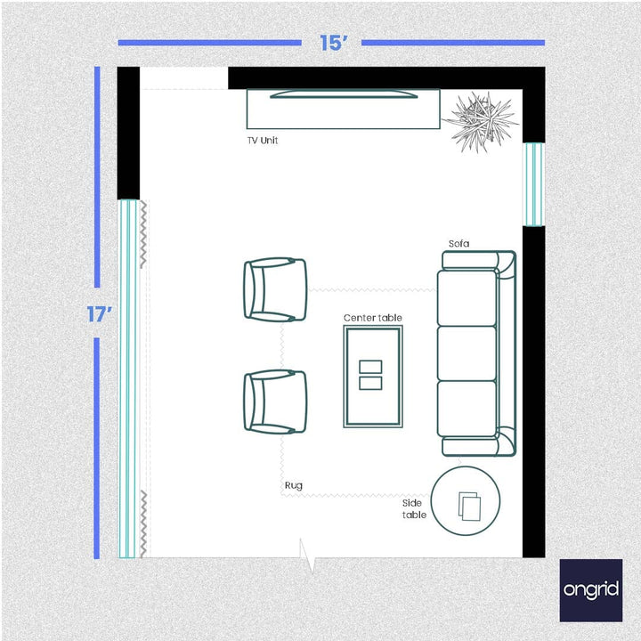 Transform Your 17x15 Living Room with Our Interior Design Styles | Ongrid Design ongrid.design 