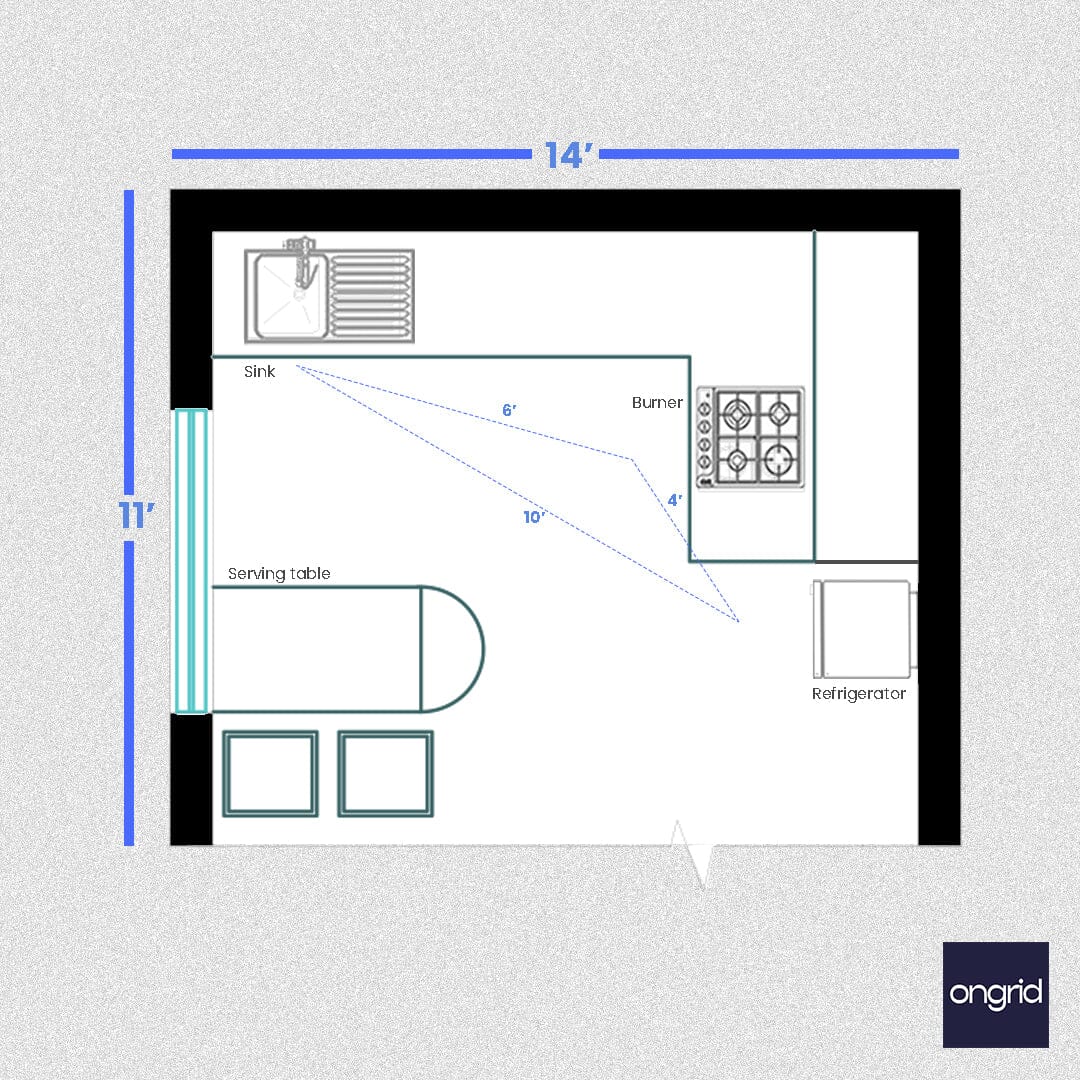Kitchen layout drawing of the house in dwg AutoCAD file. - Cadbull
