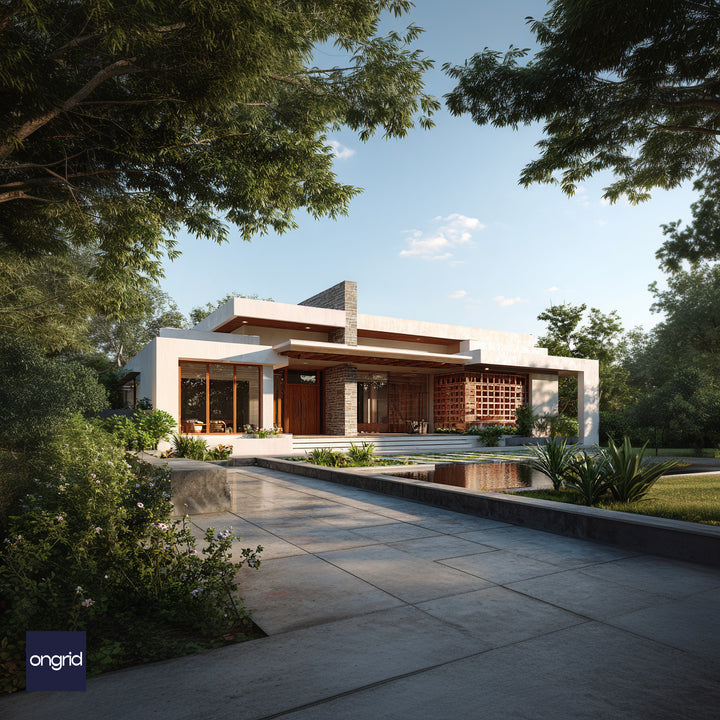Tropical Single Floor Resort-Style Home Design
