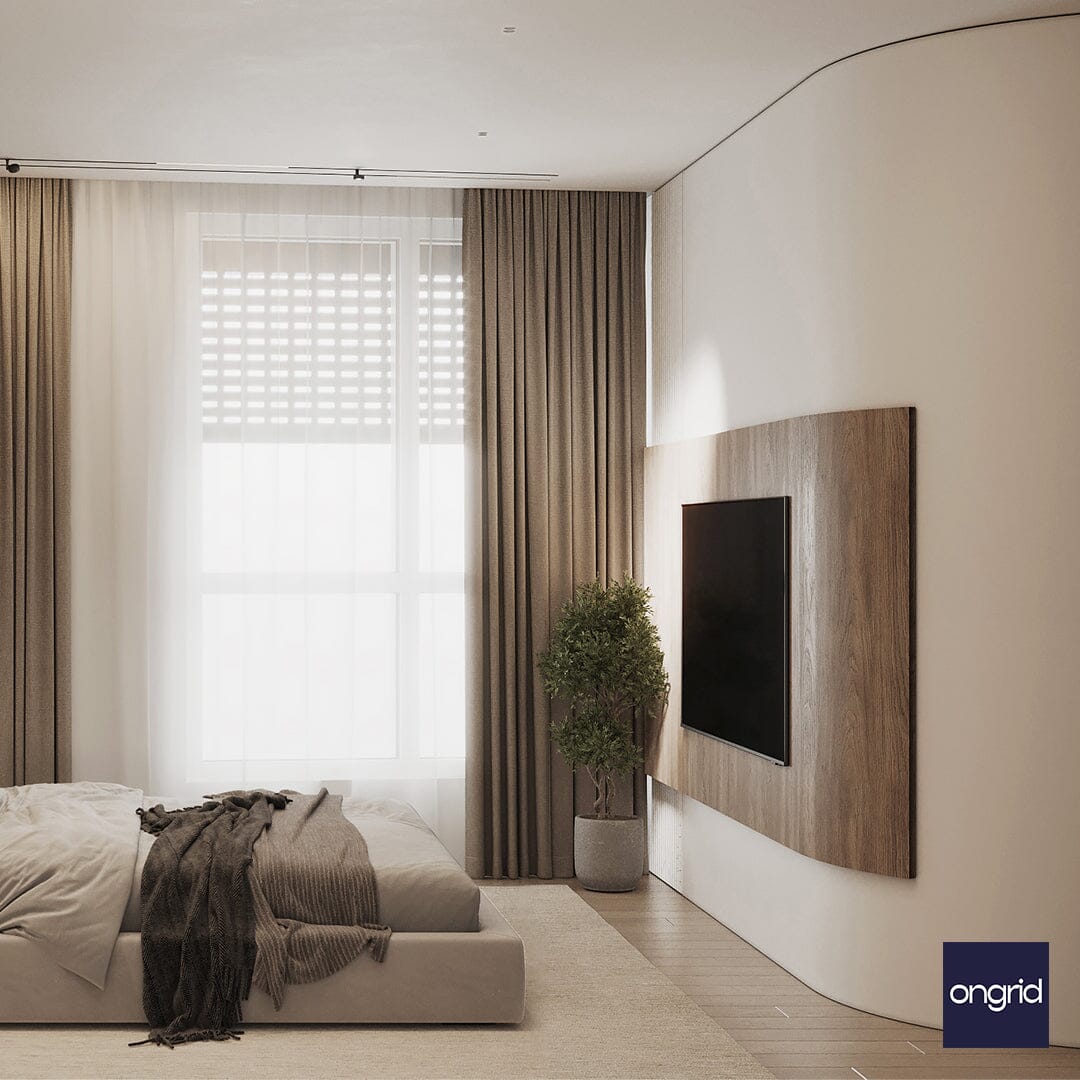 Modern Bed Design Emporium | 17' x 15' ongrid.design 