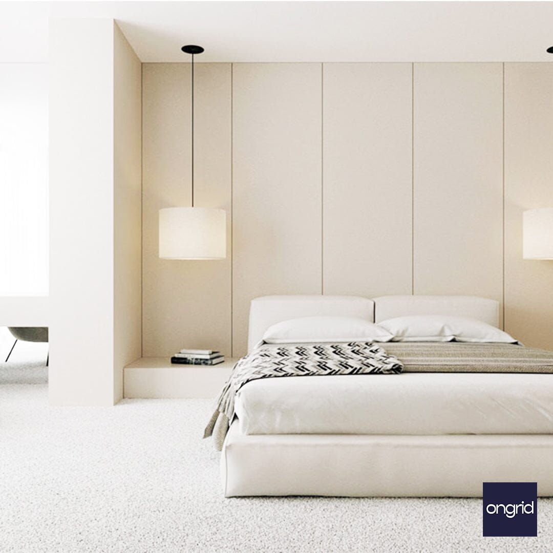 Scandinavian-Inspired Bedroom Design | 18' x 15' ongrid.design 