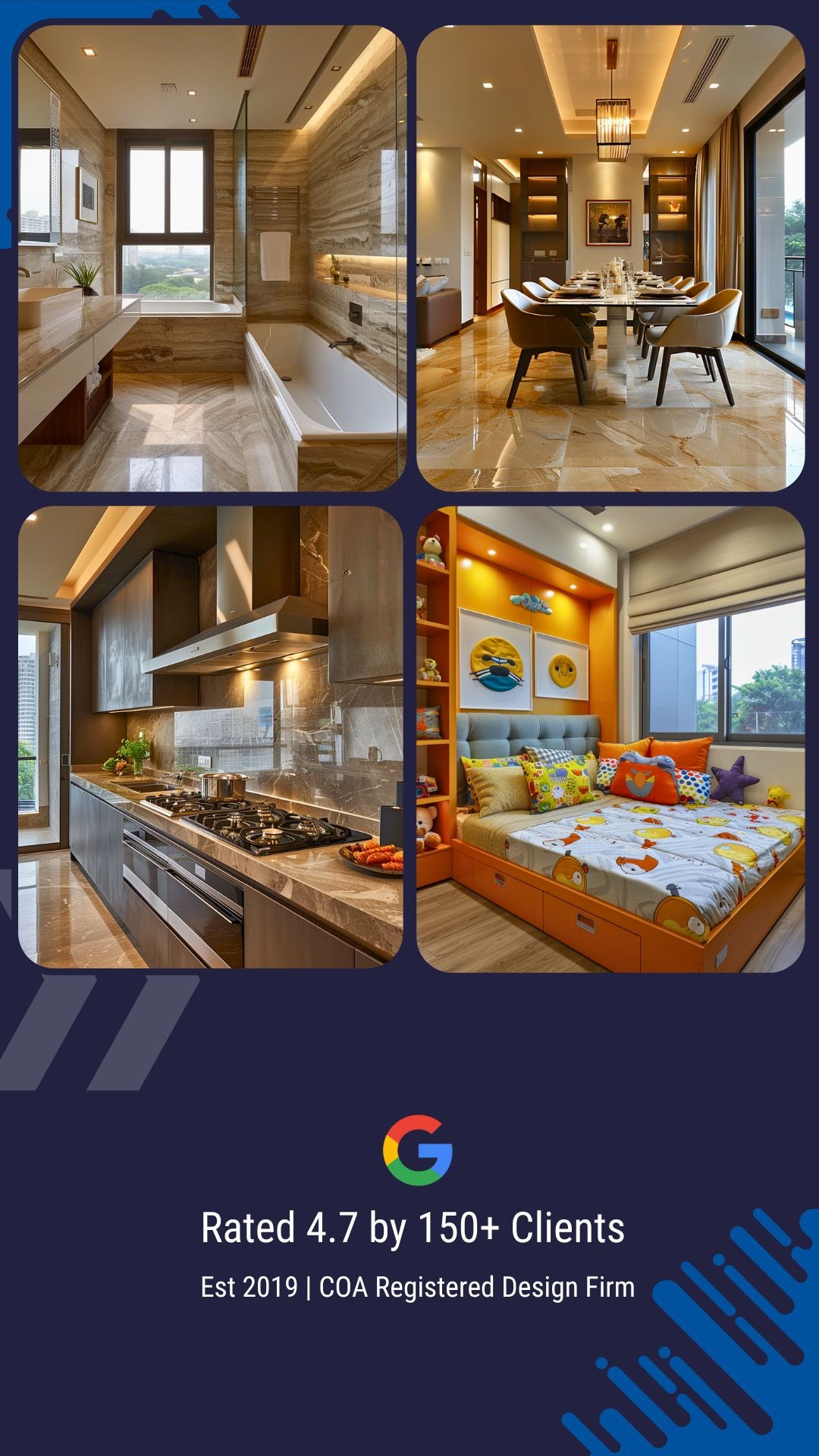 View of 100% Online Apartment Interior Design Service – Ongrid Design