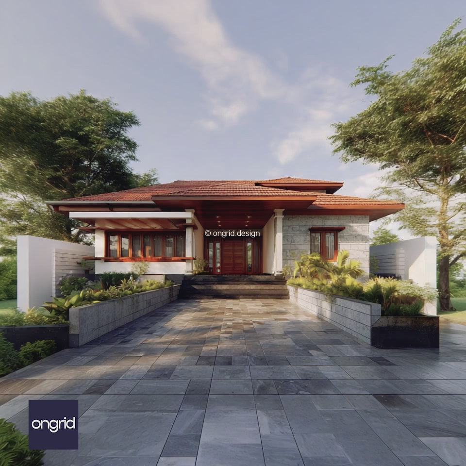 Nalukettu Modern: A Contemporary Kerala House Plan