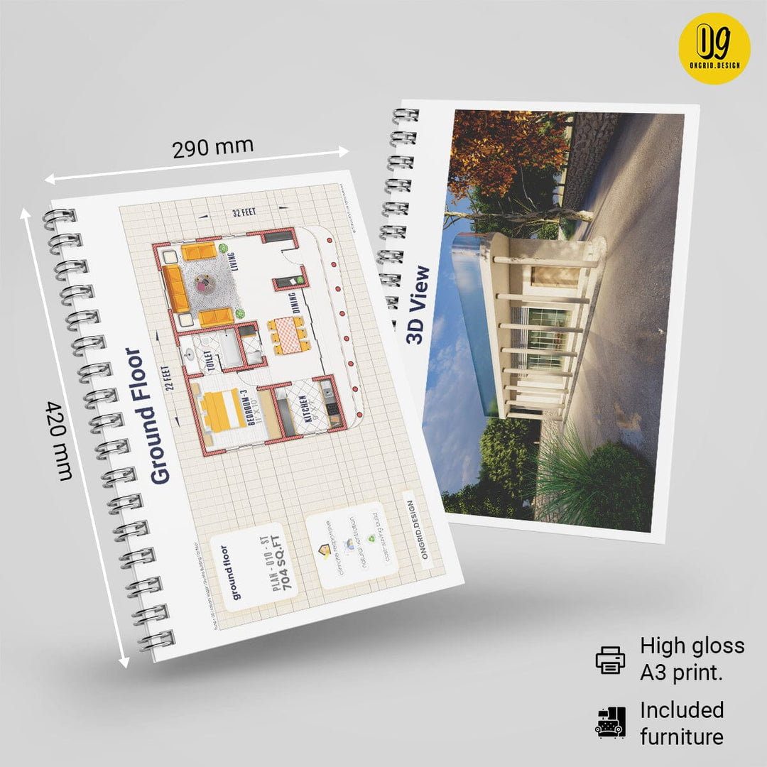 Classical Style Design Home Plan Print Books Ongrid.Design 