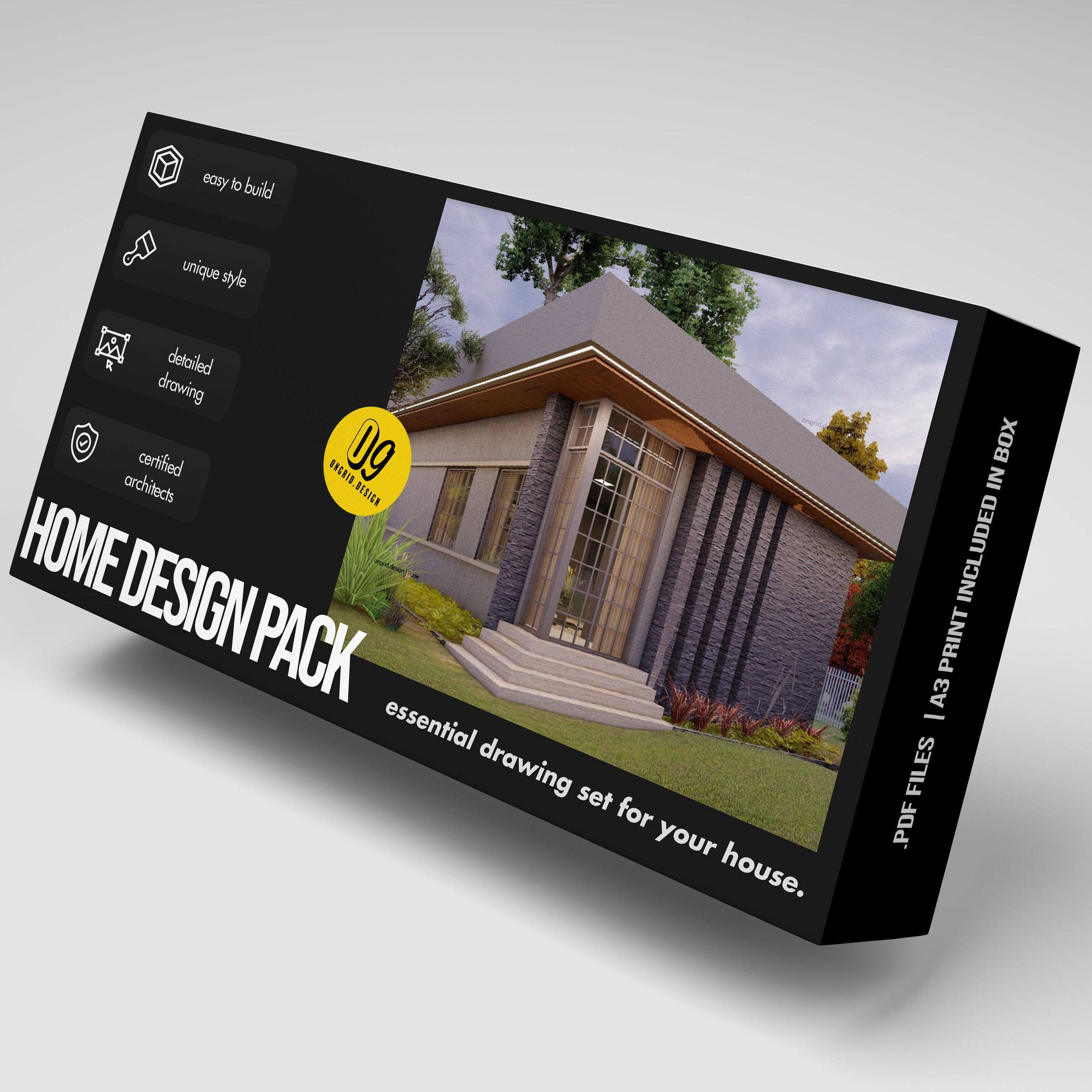 Simple　Style　Design　Ongrid　House　Plan　–　Design