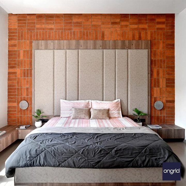 The Vibrant Oasis Bedroom Design | 14' x 13' ongrid.design 